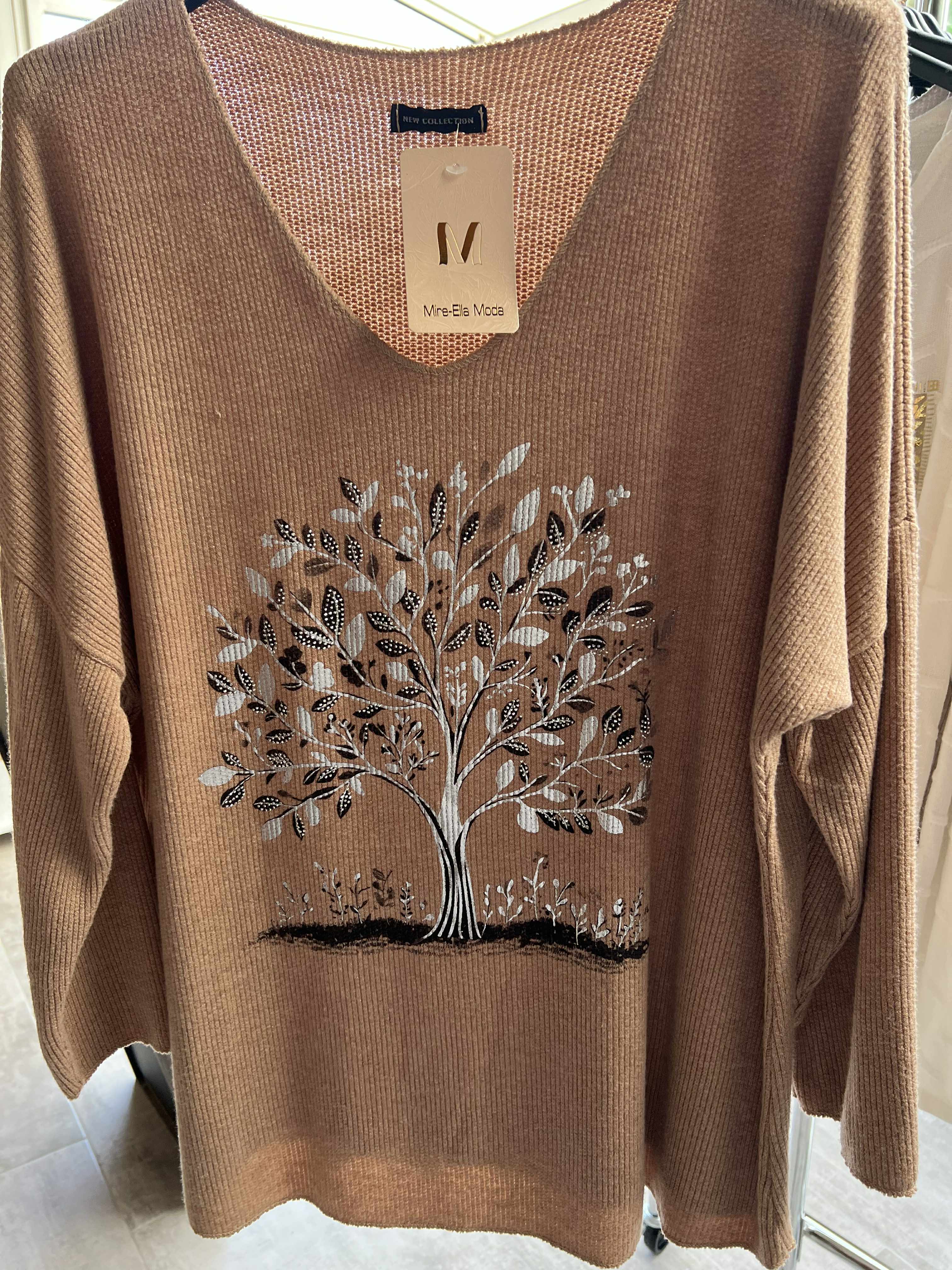 pull arbre de vie taille unique 38 a 48