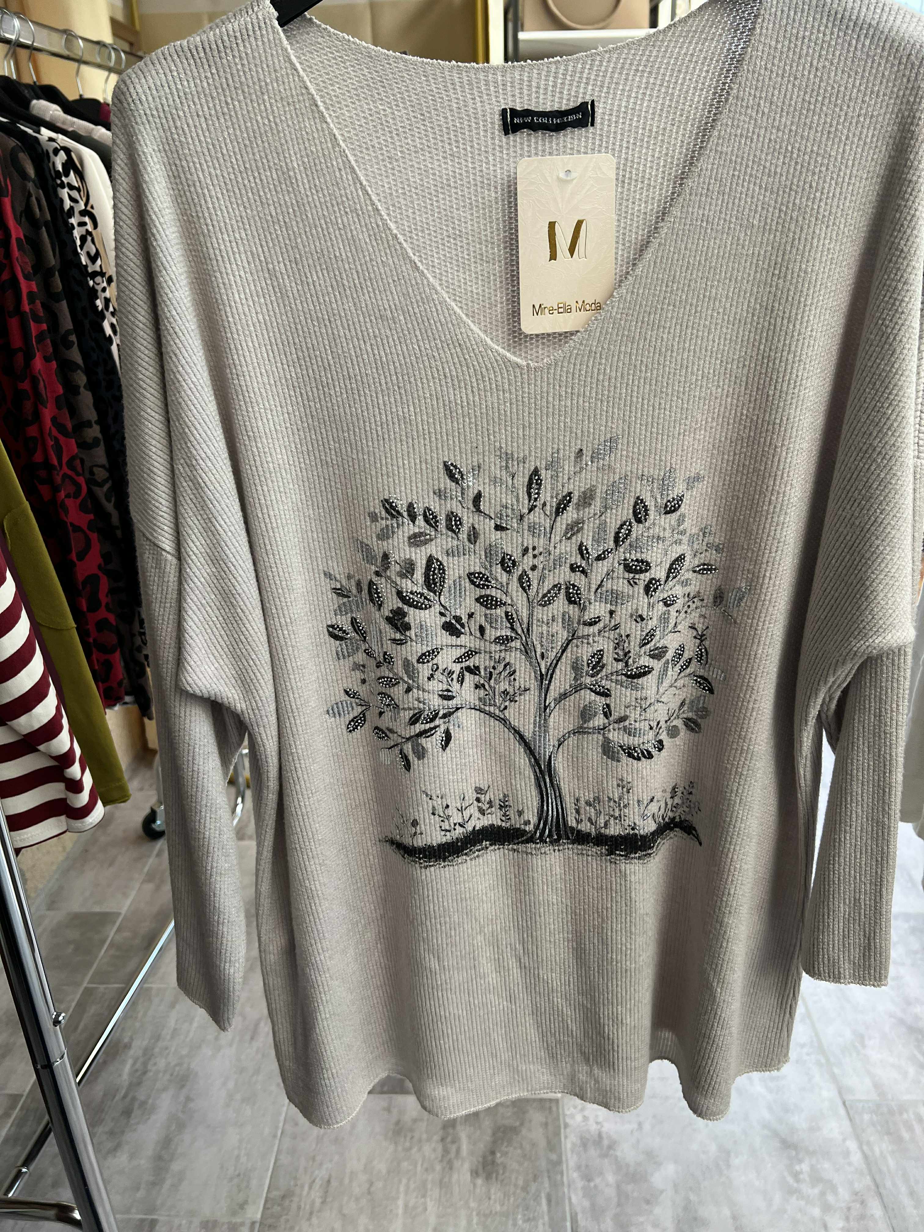 pull arbre de vie taille unique 38 a 48