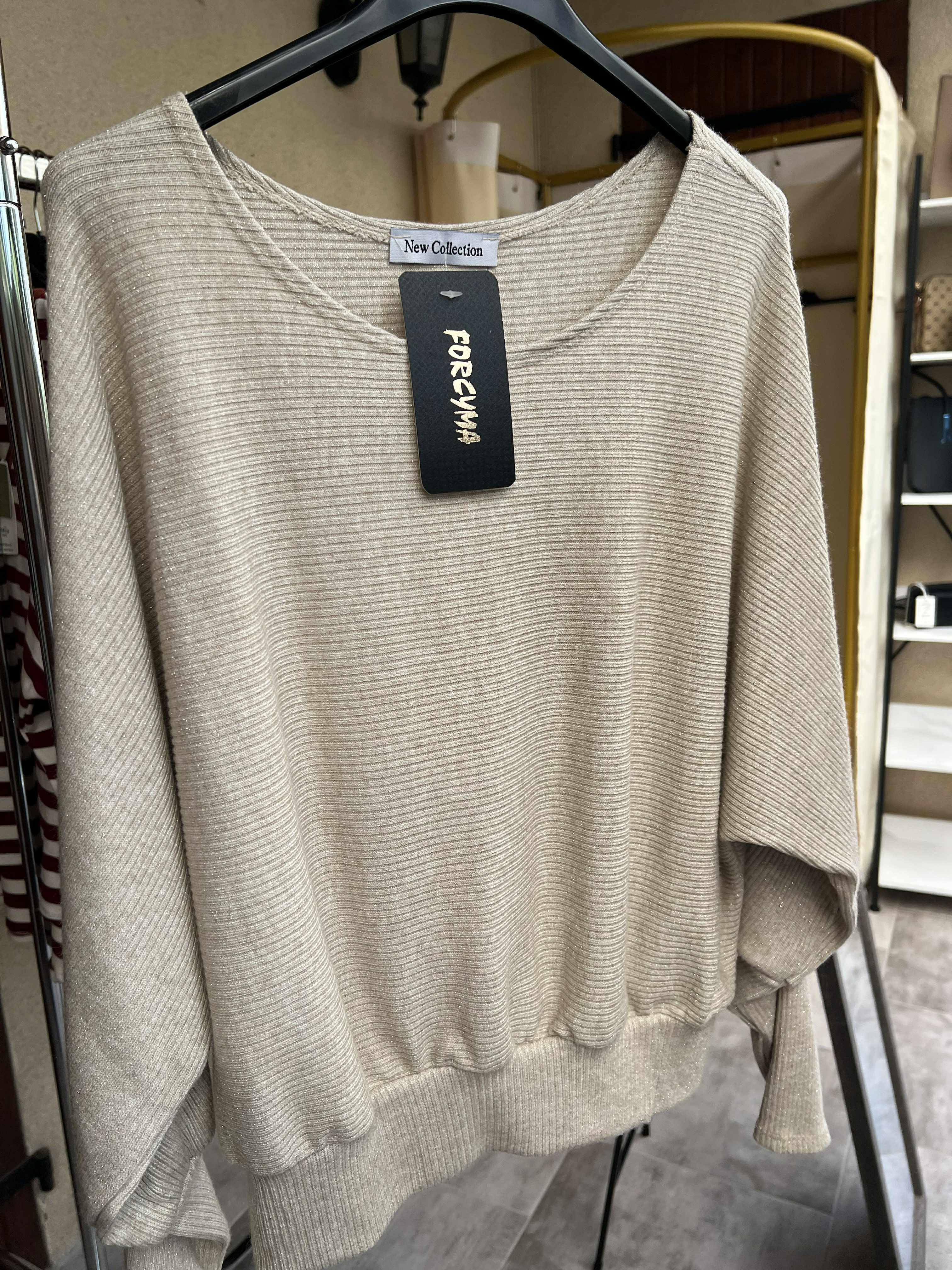 pull court brillant taille unique 36 a 40