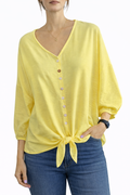 REF 1 Blouse nouée – Fraîcheur & style décontracté