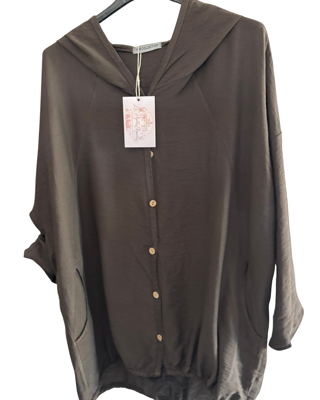 REF 17 Blouse à capuche fluide