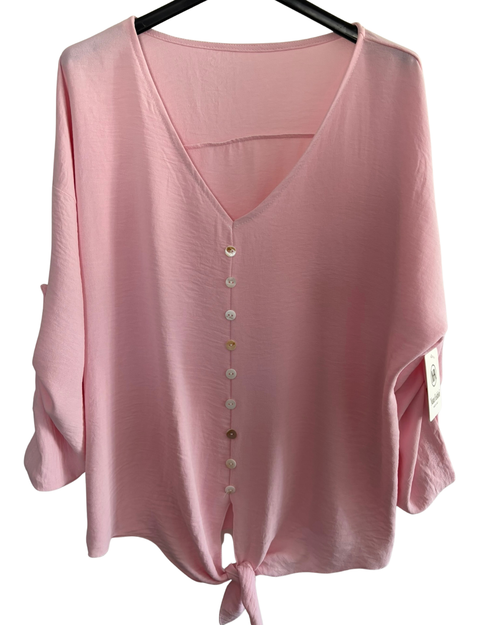 REF 1 Blouse nouée – Fraîcheur & style décontracté
