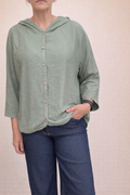 REF 17 Blouse à capuche fluide