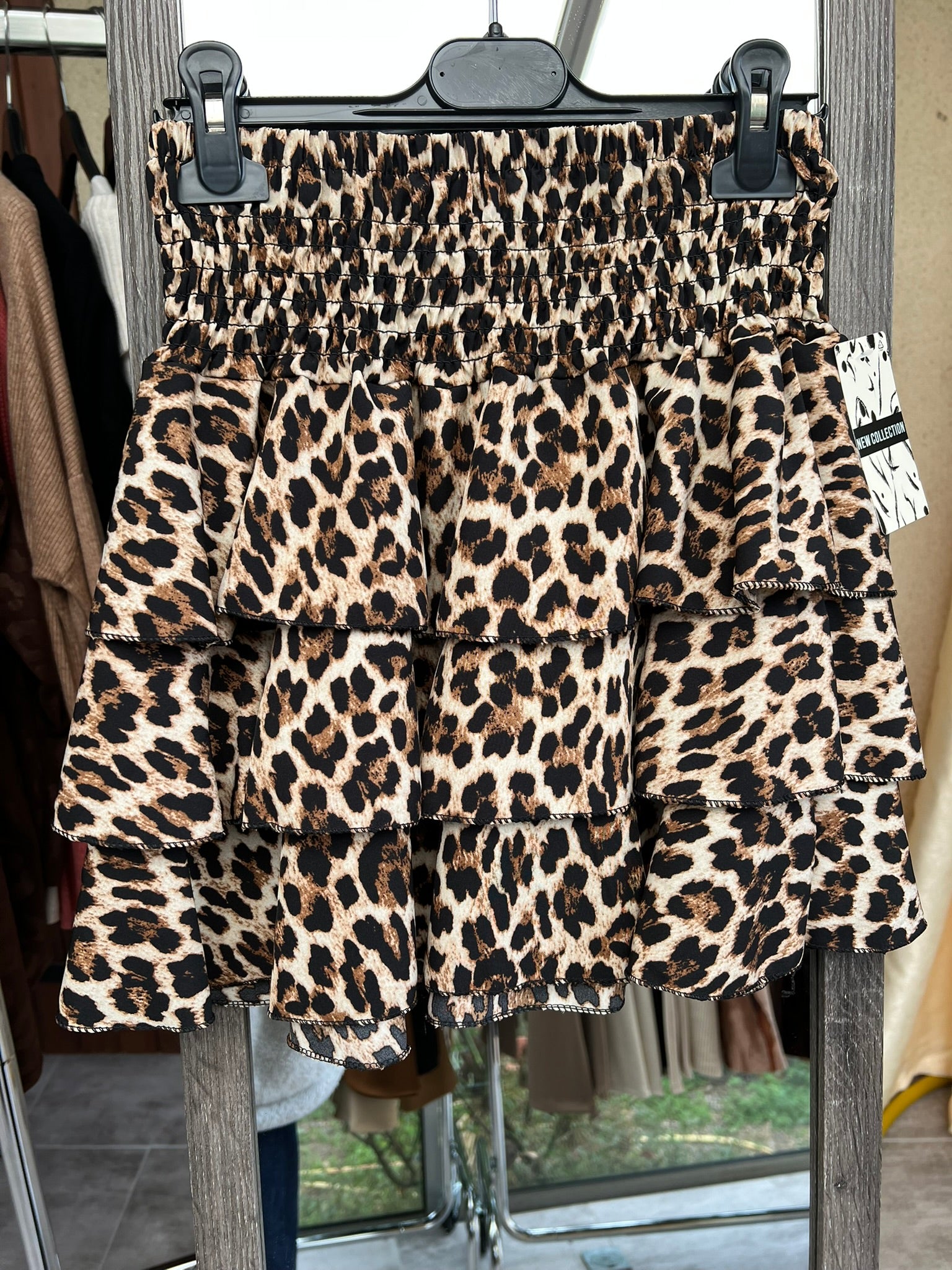jupe léopard taille unique 36 a 44