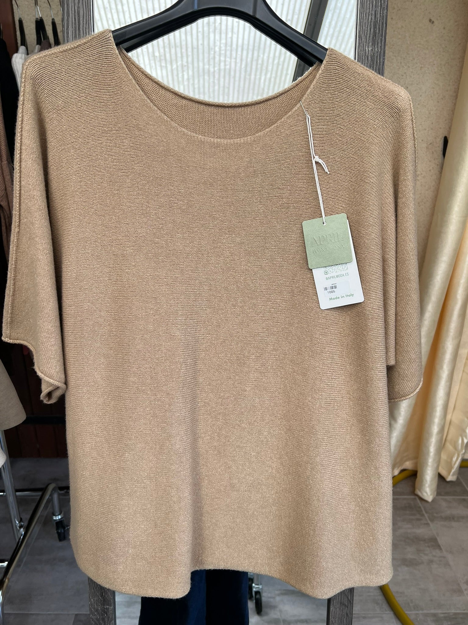 pull tout doux taille unique 38 a 46 manches courtes