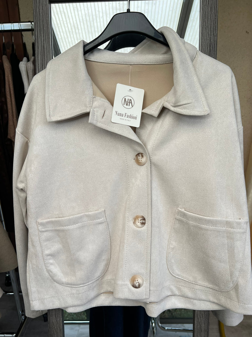 veste courte suédine taille 36/40