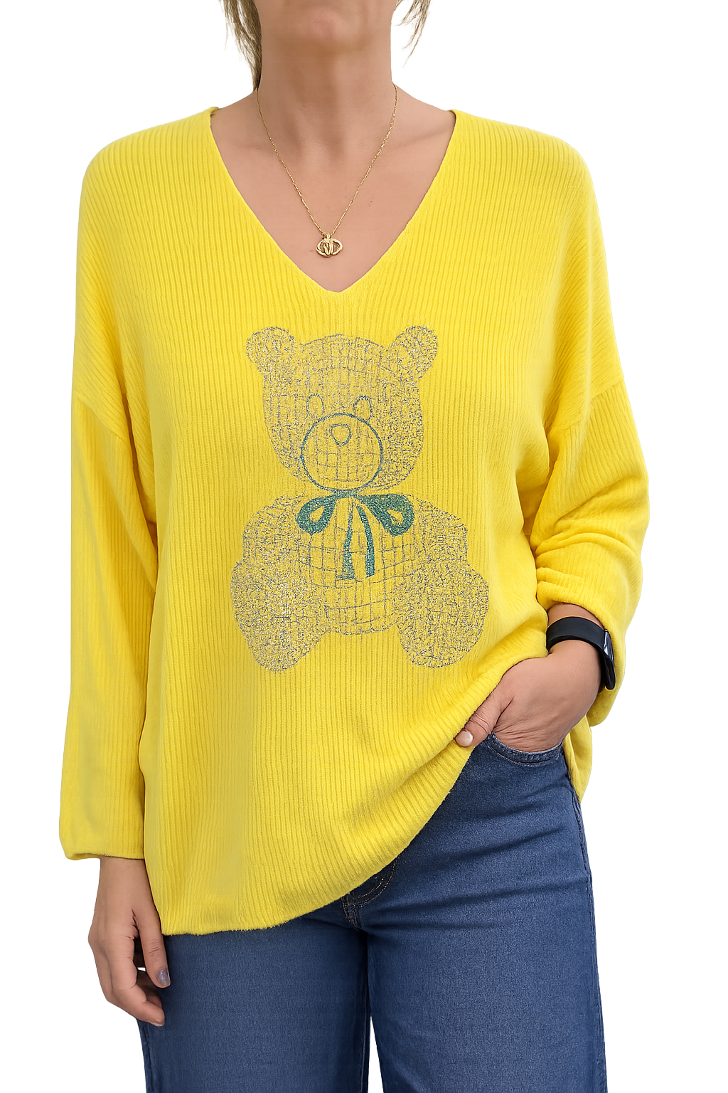 REF 12 Pull  en maille fine, coupe fluide et confortable.