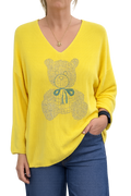 REF 12 Pull  en maille fine, coupe fluide et confortable.