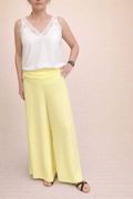 REF 25 Pantalon large fluide – Beige clair